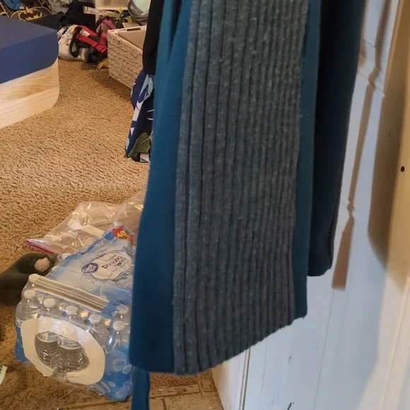 Elevenses by Anthropologie Wool Blend Jacket - Vibrant Teal Green - Picture 6 of 16